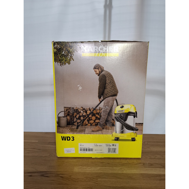 Строительный пылесос Karcher WD 3 S V-17 / 4 / 20 (Цвет: Yellow) Строительный пылесос Karcher WD 3 S V-17 / 4 / 20 (Цвет: Yellow)