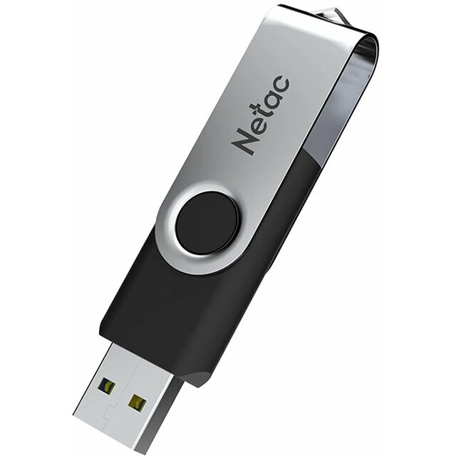 Флэш-накопитель Netac 64Gb U505 NT03U505N-064G-32BK (Цвет: Silver/Black)