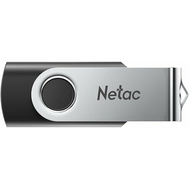 Флэш-накопитель Netac 64Gb U505 NT03U505N-064G-32BK (Цвет: Silver / Black)