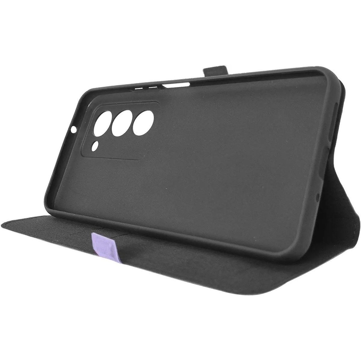 Чехол-книжка Borasco Book Case для смартфона Xiaomi Redmi 15 4G (Цвет:Светло-Фиолетовый) 