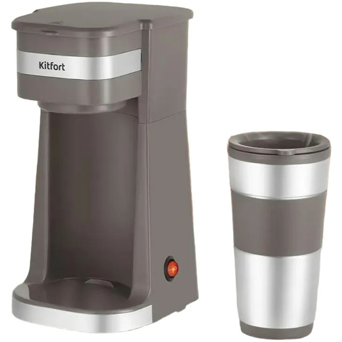 Кофеварка капельная Kitfort КТ-7316 (Цвет: Brown/Inox)