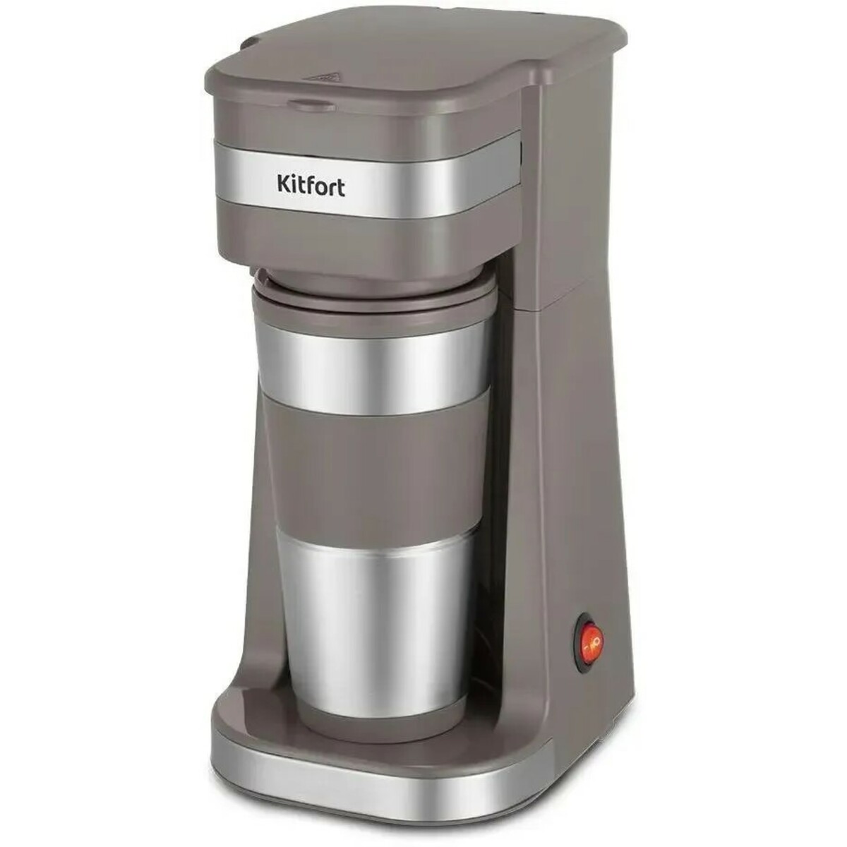 Кофеварка капельная Kitfort КТ-7316 (Цвет: Brown/Inox)