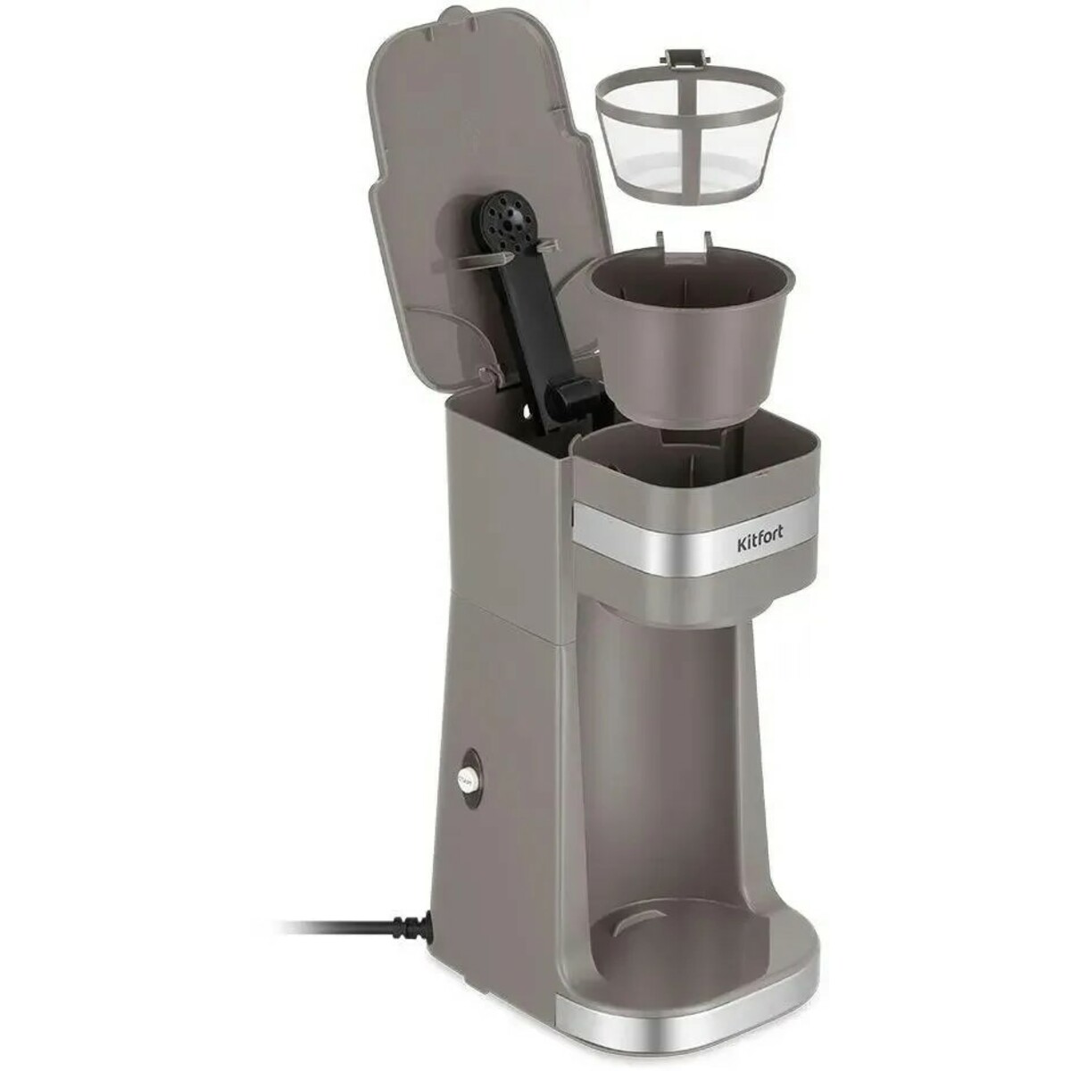 Кофеварка капельная Kitfort КТ-7316 (Цвет: Brown/Inox)