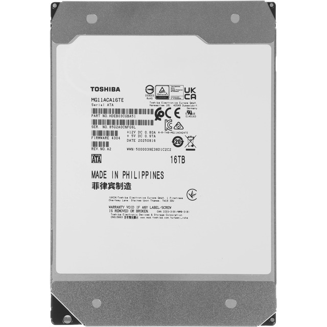 Жесткий диск Toshiba SATA-III 16TB MG11ACA16TE