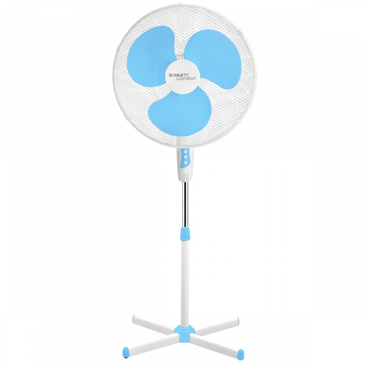 Вентилятор напольный Scarlett SC-SF111B23 (Цвет: Blue/White)