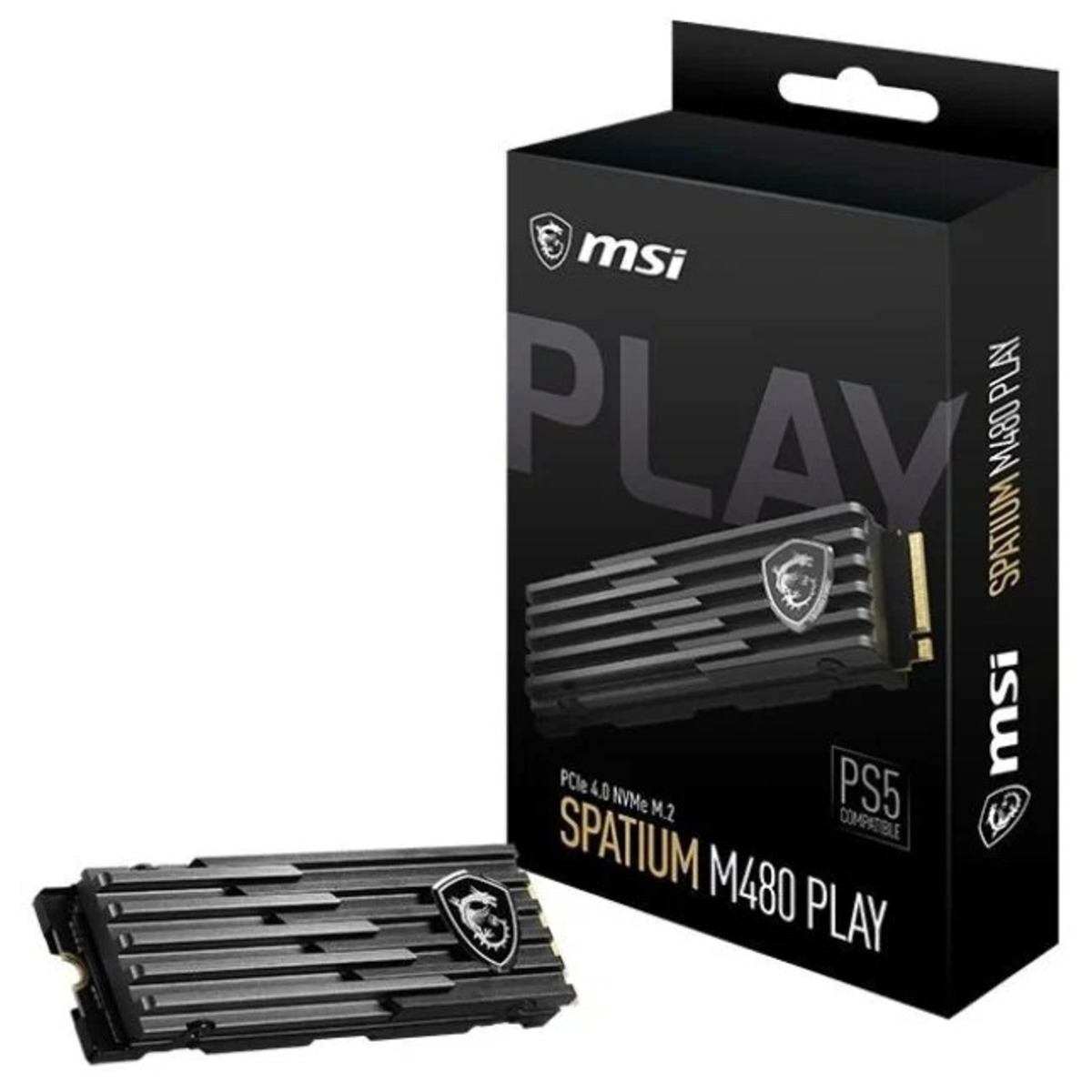 SSD жесткий диск MSI SPATIUM 2TB M480 PLAY PCIE 4.0 NVME M.2