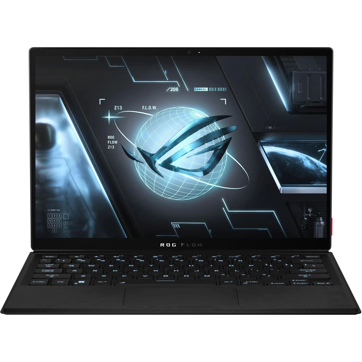 Ноутбук Asus ROG Flow GZ301VV-MU023W Core i9 13900H 16Gb SSD1Tb NVIDIA GeForce RTX4060 8Gb 13.4 IPS Touch WQXGA (2560x1600) Windows 11 Home, черный WiFi BT Cam Bag (90NR0BH1-M001Z0)