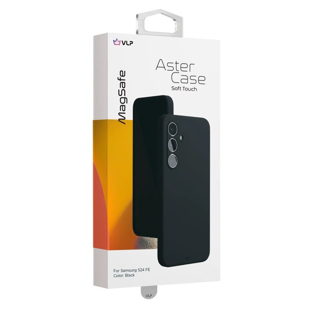 Чехол-накладка VLP Aster Сase MagSafe для Samsung S24 FE (Цвет: Black)