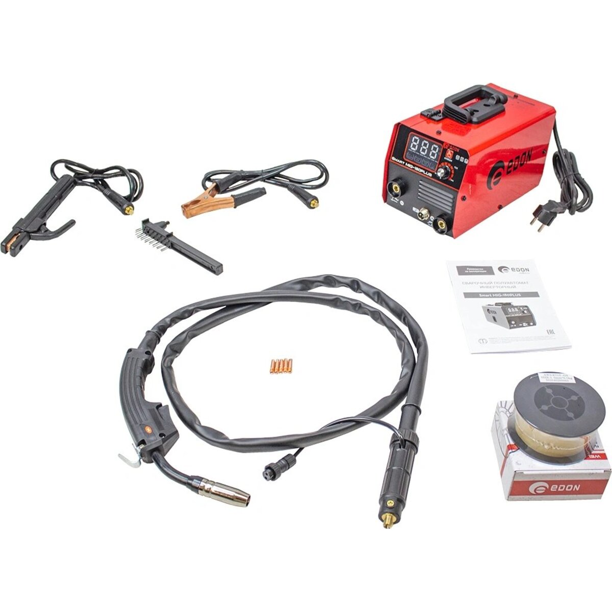 Сварочный аппарат Edon Smart MIG-180PLUS (Цвет: Red)