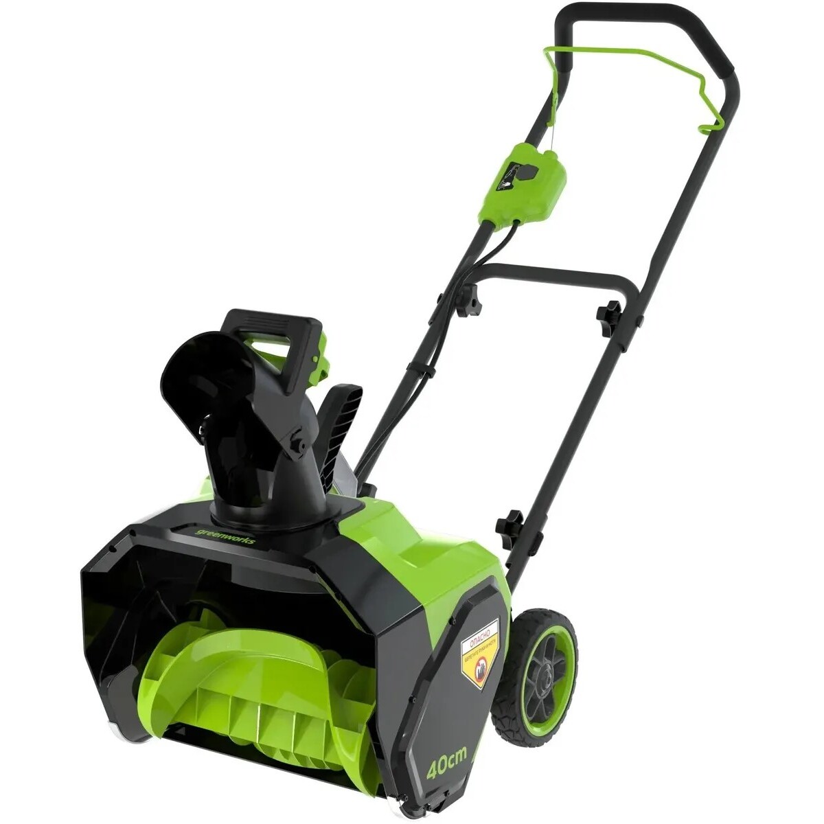 Снегоуборщик электрический Greenworks G40ST40 (Цвет: Green/Black)