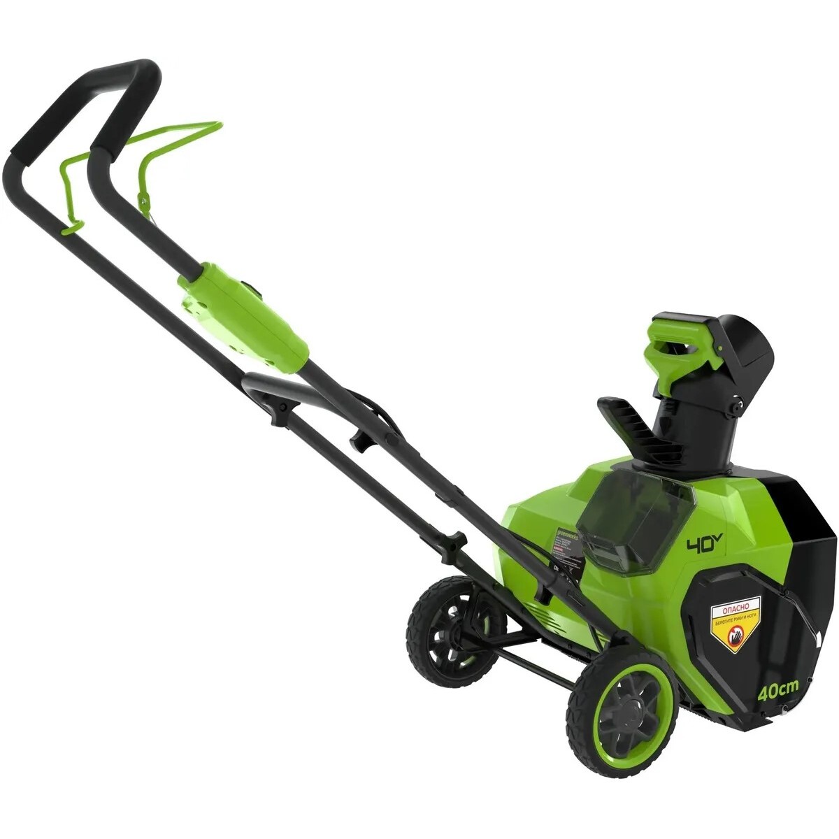 Снегоуборщик электрический Greenworks G40ST40 (Цвет: Green/Black)