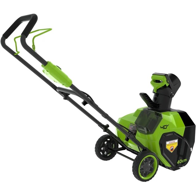 Снегоуборщик электрический Greenworks G40ST40 (Цвет: Green / Black) Снегоуборщик электрический Greenworks G40ST40 (Цвет: Green / Black)