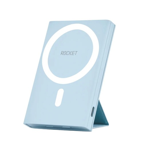 Внешний аккумулятор Rocket Hold MagSafe Powerbank 5000mAh PD20W (Цвет: Light Blue)