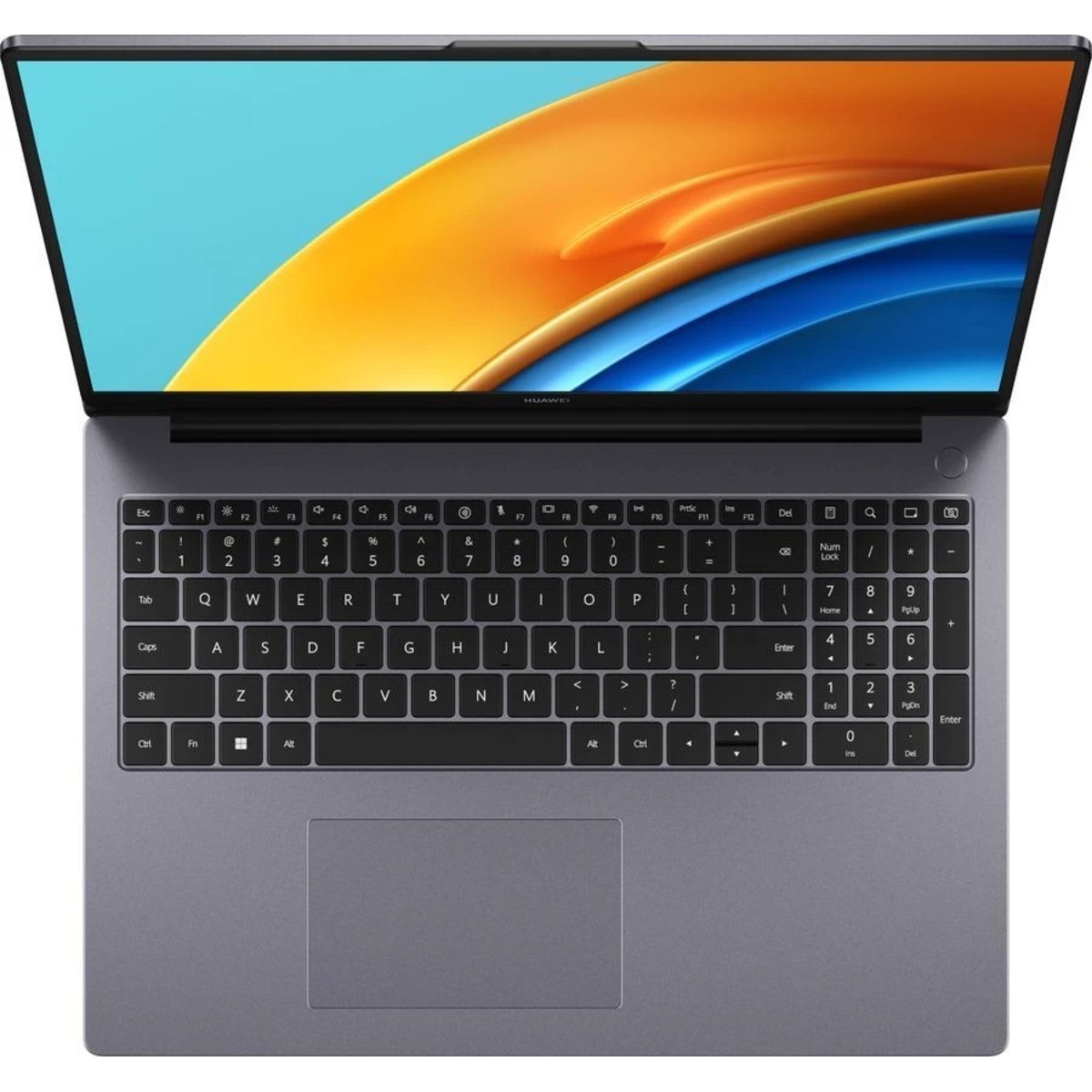 Ноутбук Huawei MateBook D 16 53013ESY (1920x1200, Intel Core i7 12700H 2.3 ГГц, RAM 16 ГБ, SSD 512 ГБ, Intel Iris Xe Graphics, Windows 11)