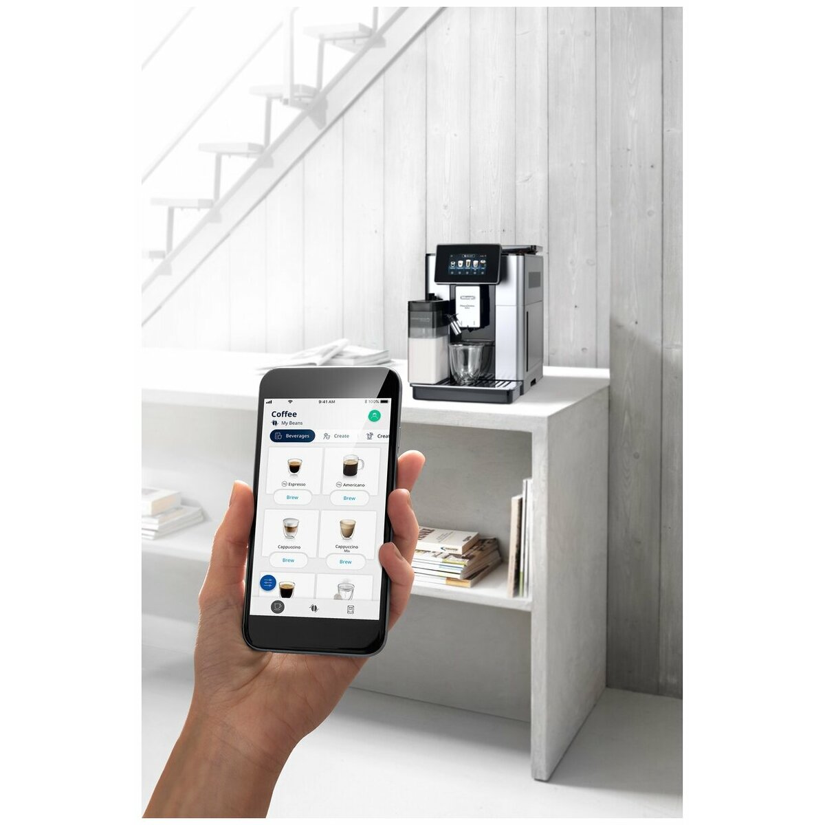 Кофемашина De'Longhi PrimaDonna SOUL ECAM610.55.SB (Цвет: Inox)