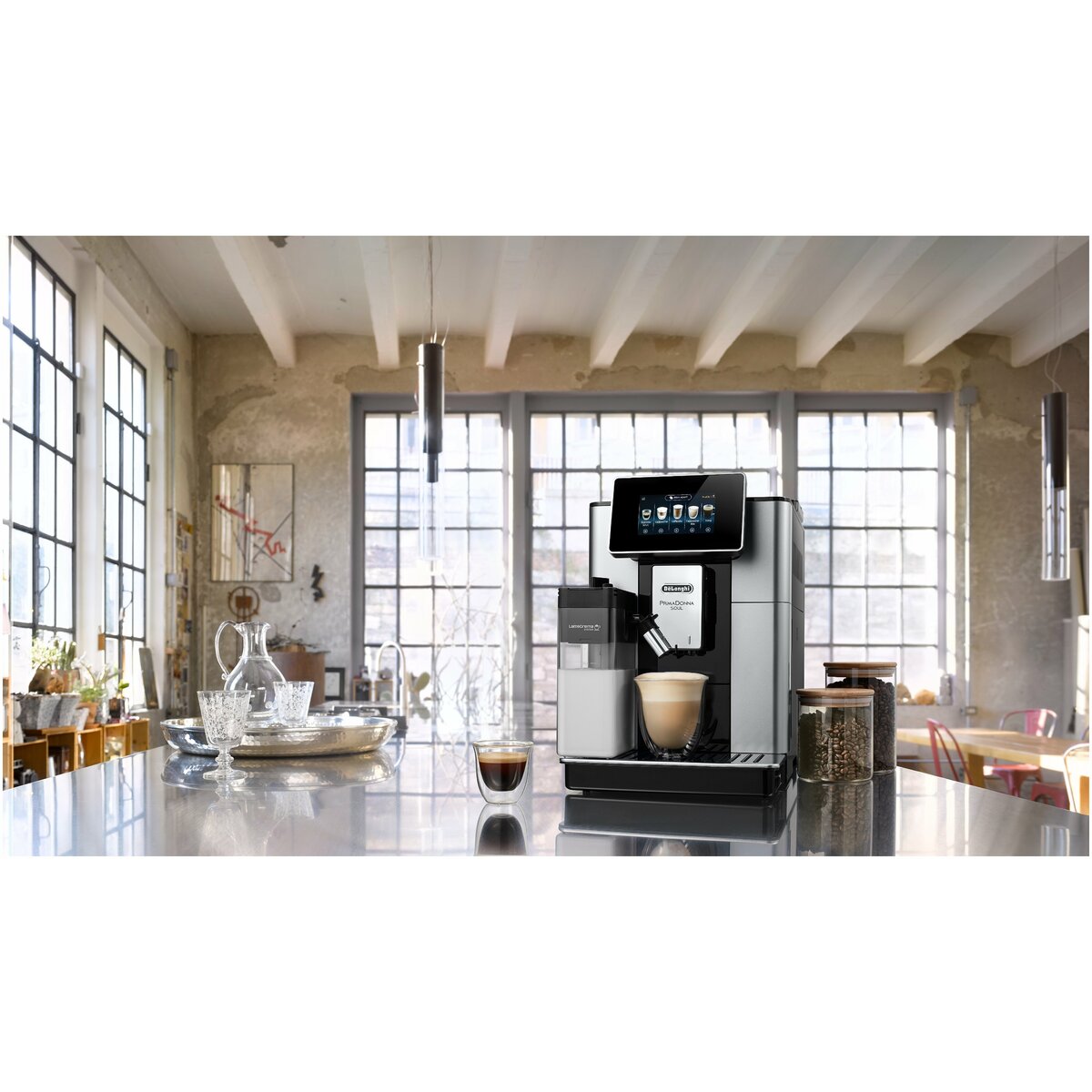 Кофемашина De'Longhi PrimaDonna SOUL ECAM610.55.SB (Цвет: Inox)