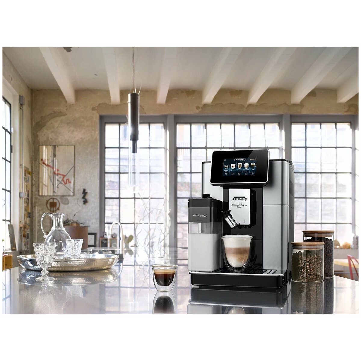 Кофемашина De'Longhi PrimaDonna SOUL ECAM610.55.SB (Цвет: Inox)