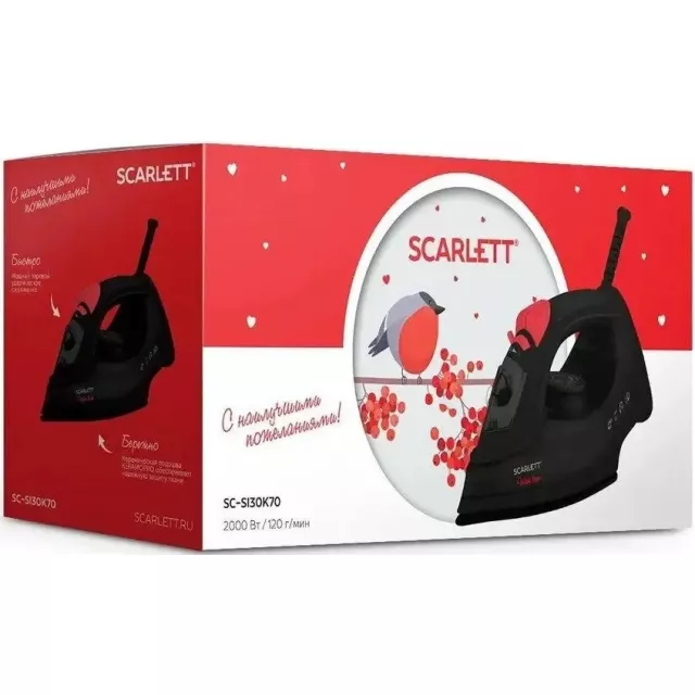 Утюг Scarlett SC-SI30K70, черный 