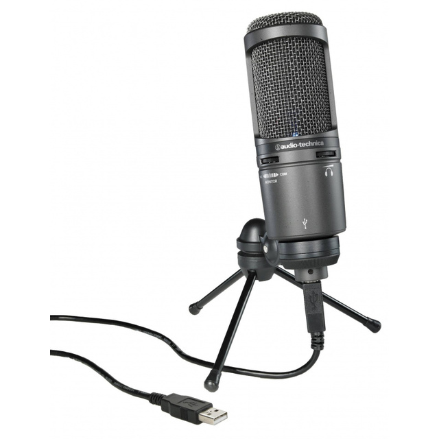 Микрофон проводной Audio-Technica AT2020USB+ (Цвет: Black)