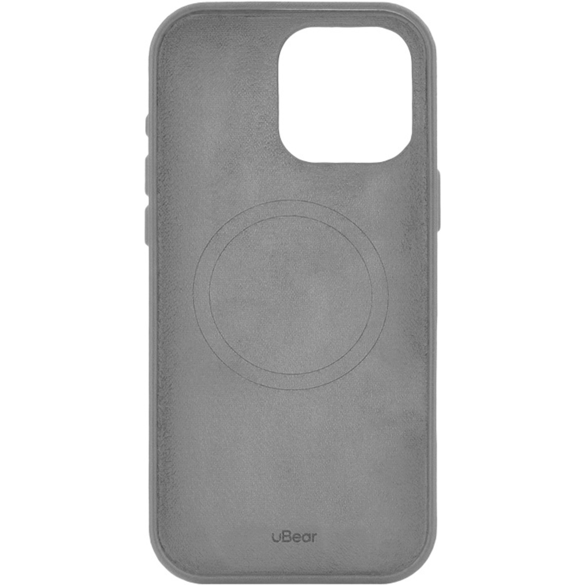 Чехол-накладка uBear Capital Leather Mag Case для смартфона Apple iPhone 16 Pro Max (Цвет: Grey)