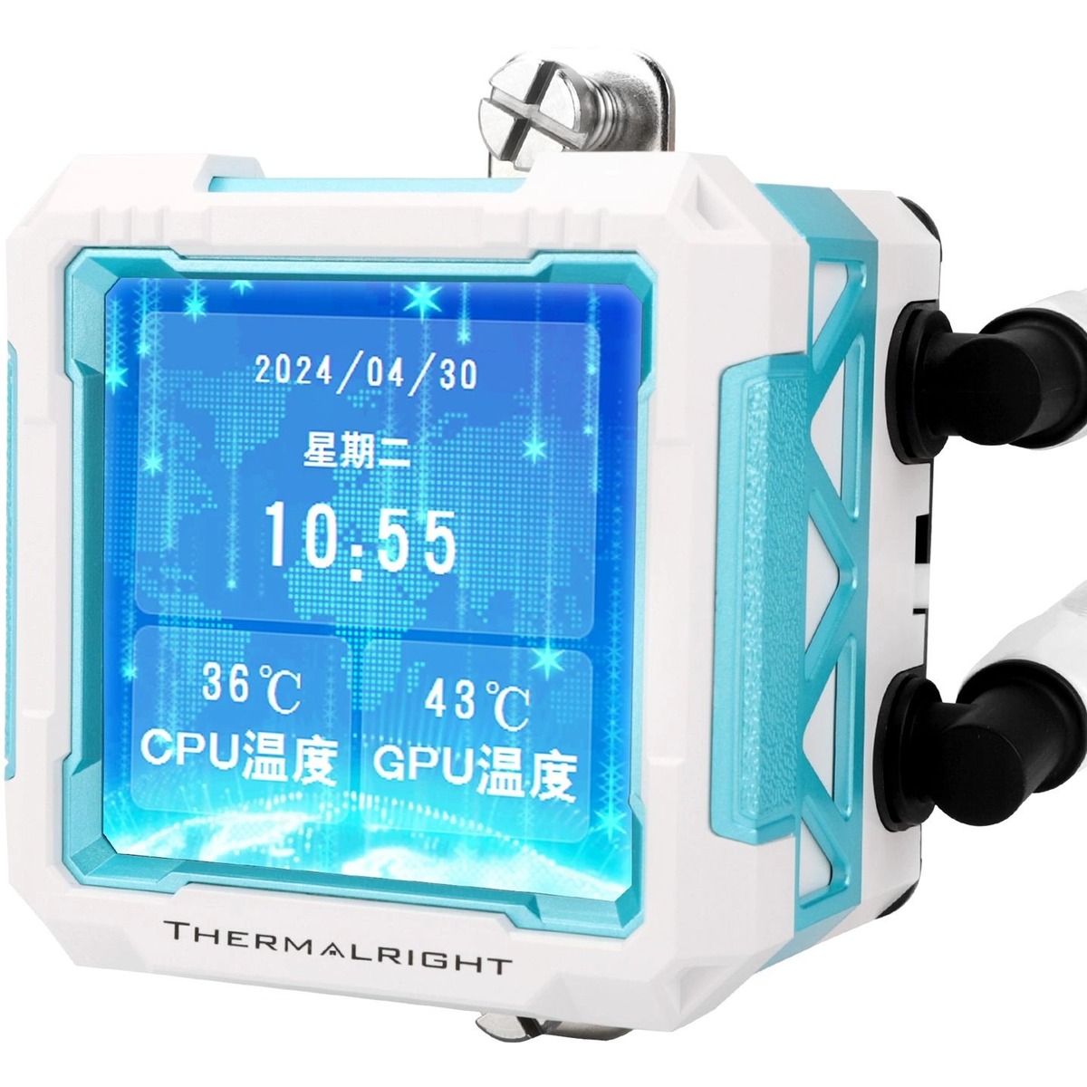 Система водяного охлаждения Thermalright Frozen Warframe PRO 360 ARGB Soc-AM5 / AM4 / 1200 / 1700 / 1851 белый 4-pin 29.8dB Al LCD Ret (F-WFRAME-PRO-360-WH-ARGB)