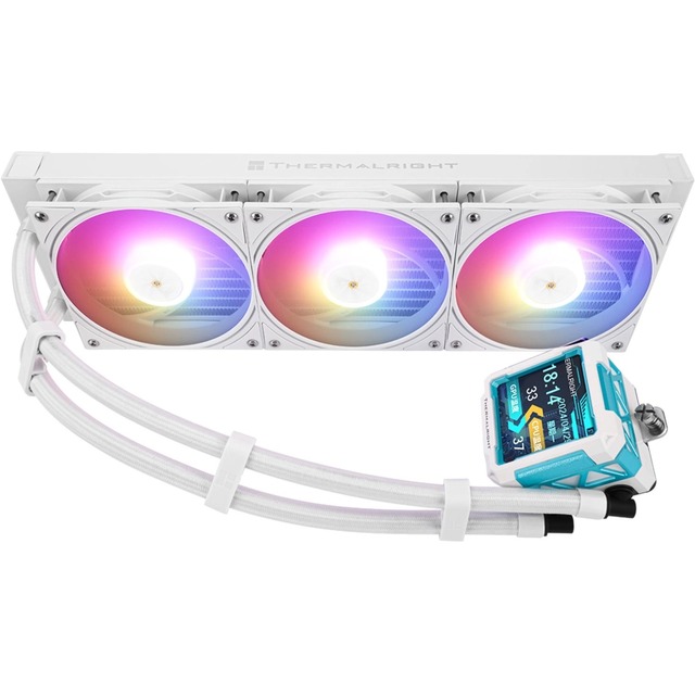 Система водяного охлаждения Thermalright Frozen Warframe PRO 360 ARGB Soc-AM5 / AM4 / 1200 / 1700 / 1851 белый 4-pin 29.8dB Al LCD Ret (F-WFRAME-PRO-360-WH-ARGB) Система водяного охлаждения Thermalright Frozen Warframe PRO 360 ARGB Soc-AM5 / AM4 / 1200 / 1700 / 1851 белый 4-pin 29.8dB Al LCD Ret (F-WFRAME-PRO-360-WH-ARGB)