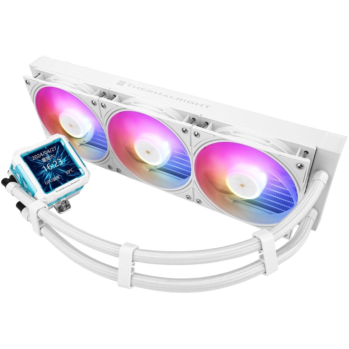 Система водяного охлаждения Thermalright Frozen Warframe PRO 360 ARGB Soc-AM5 / AM4 / 1200 / 1700 / 1851 белый 4-pin 29.8dB Al LCD Ret (F-WFRAME-PRO-360-WH-ARGB)