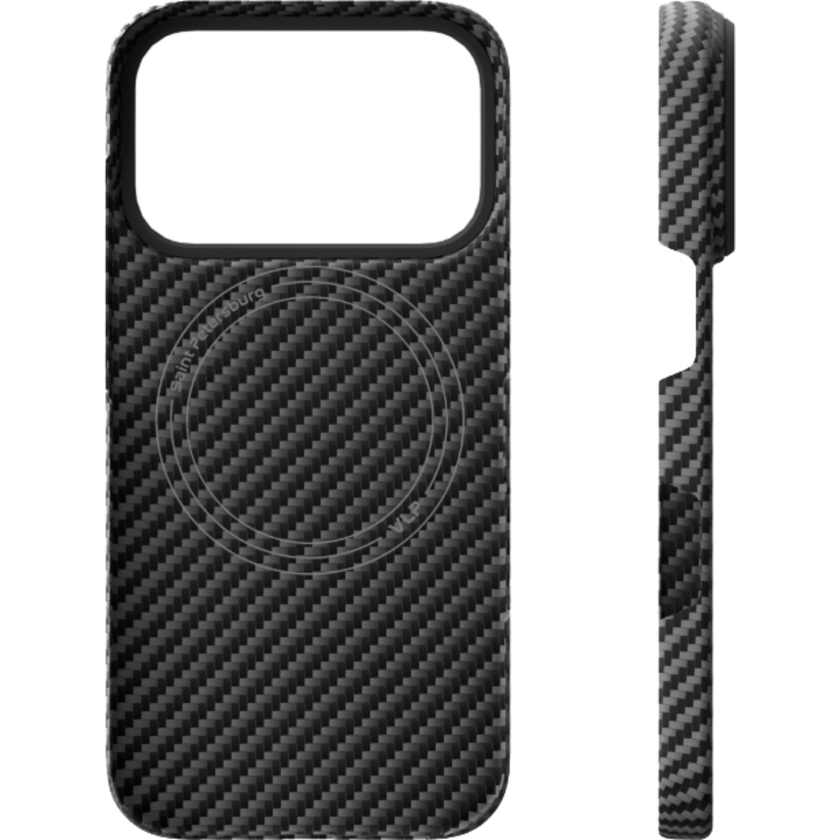 Чехол-накладка VLP Kevlar Case with MagSafe для смартфона Apple iPhone 17 Pro, черный