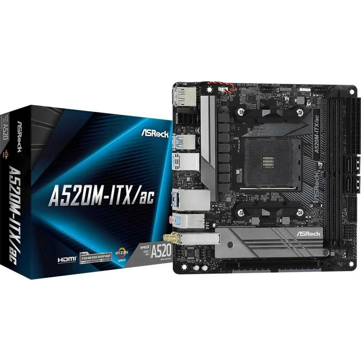 Материнская плата Asrock A520M-ITX/AC
