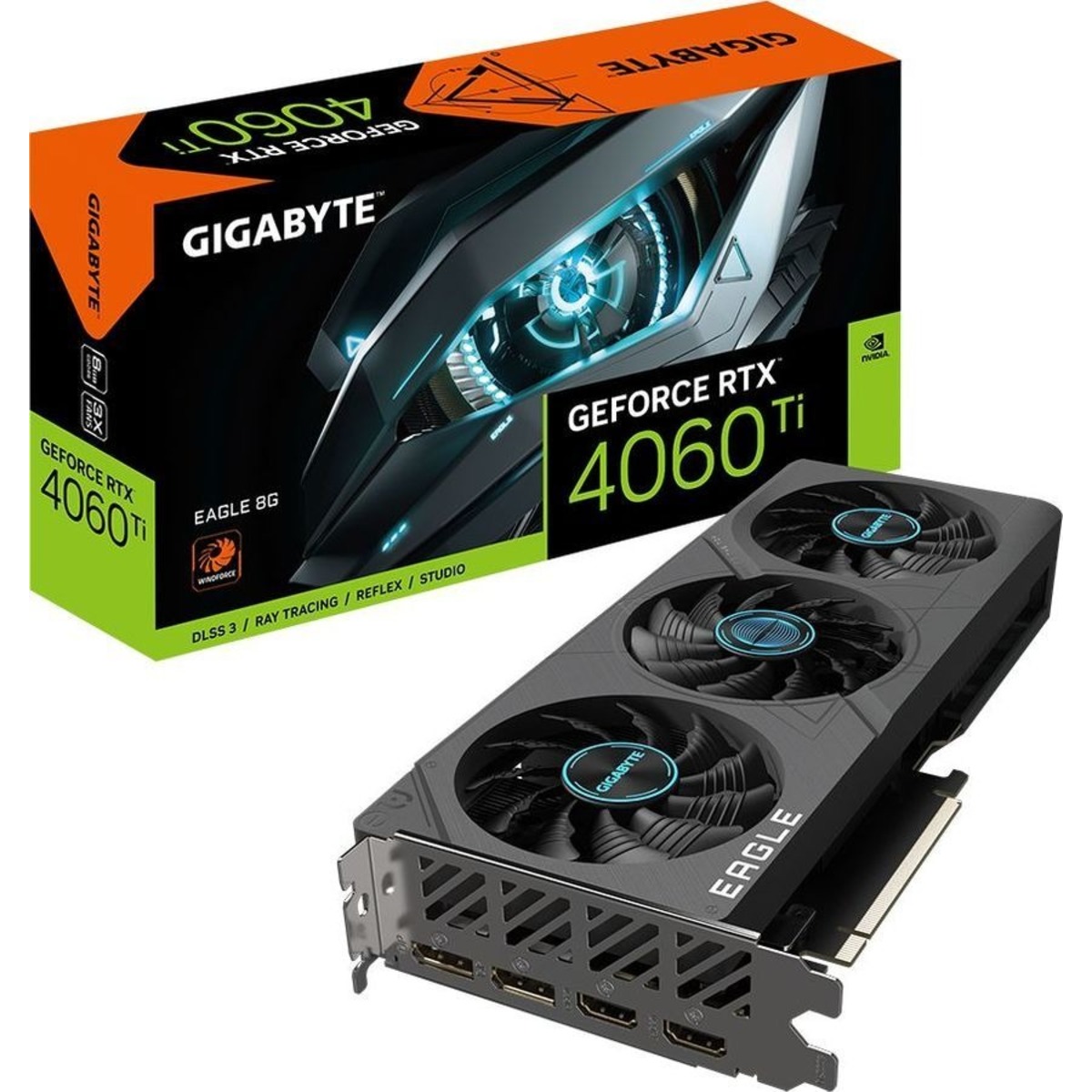 Видеокарта GIGABYTE GeForce RTX 4060 Ti EAGLE 8G (GV-N406TEAGLE-8GD)