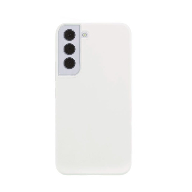 Чехол-накладка VLP Liquid Silicone Сase Antistatic для смартфона Samsung Galaxy S22, белый