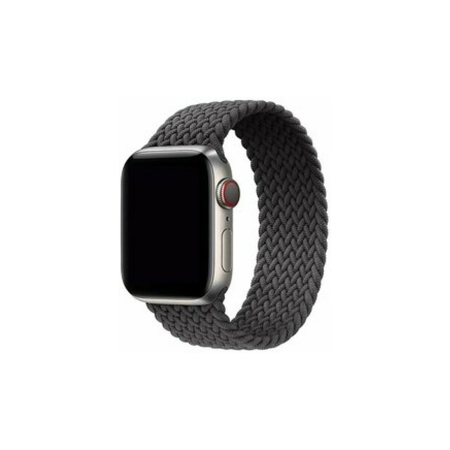 Ремешок нейлоновый плетеный VLP Braided Band для Apple Watch 38/40/41 mm (S/M 2шт), черный