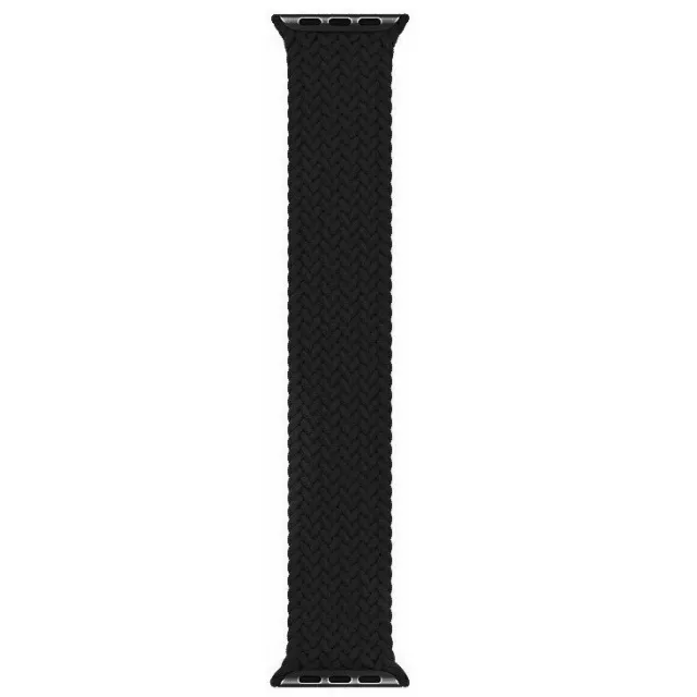 Ремешок нейлоновый плетеный VLP Braided Band для Apple Watch 38/40/41 mm (S/M 2шт), черный