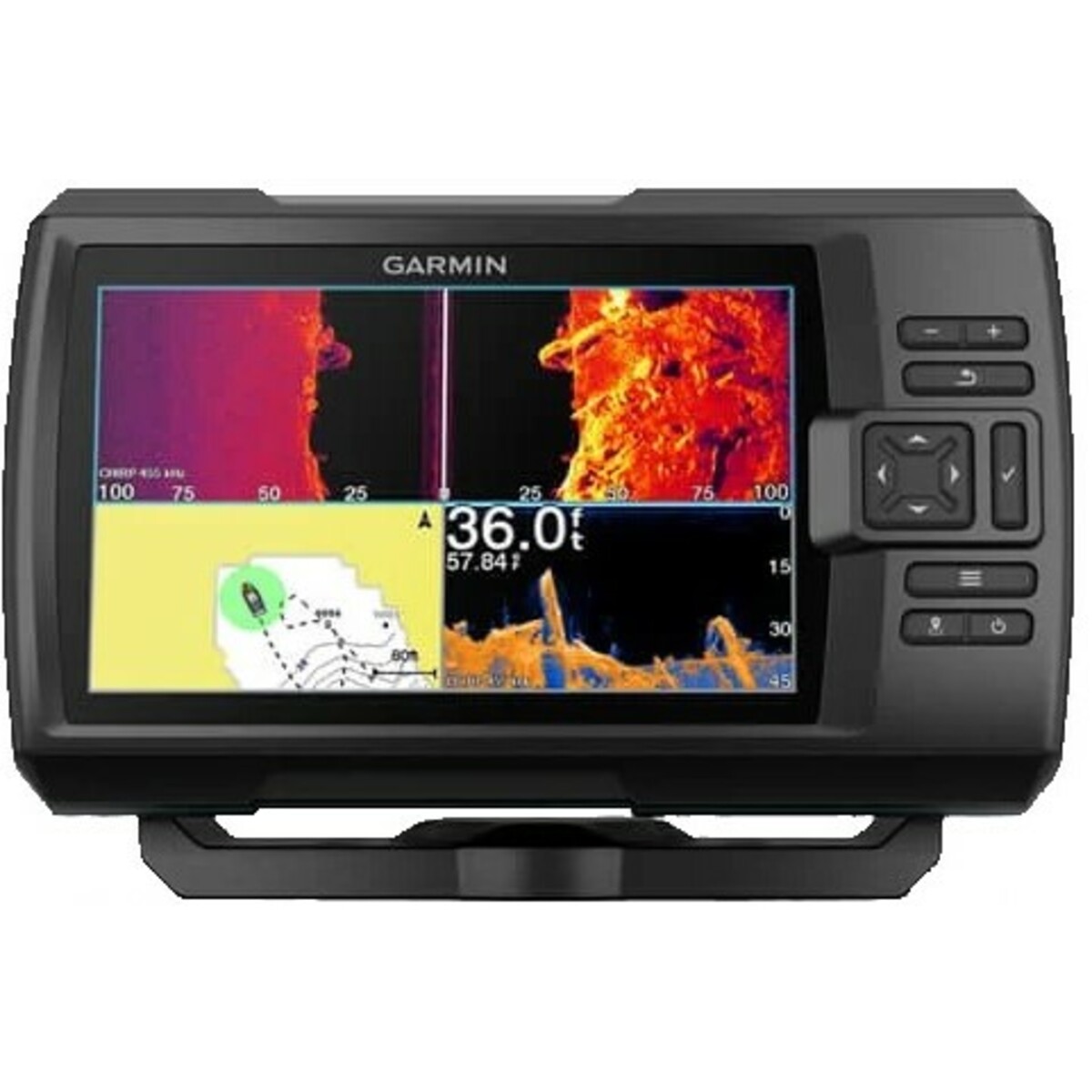 Эхолот Garmin Striker Vivid 7SV + Transducer, черный 