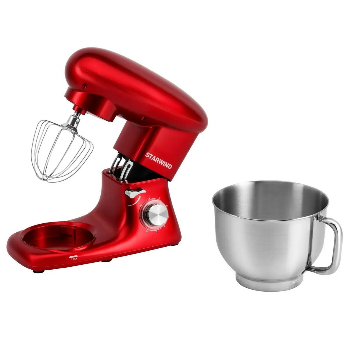 Миксер планетарный Starwind SPM7165 (Цвет: Red)