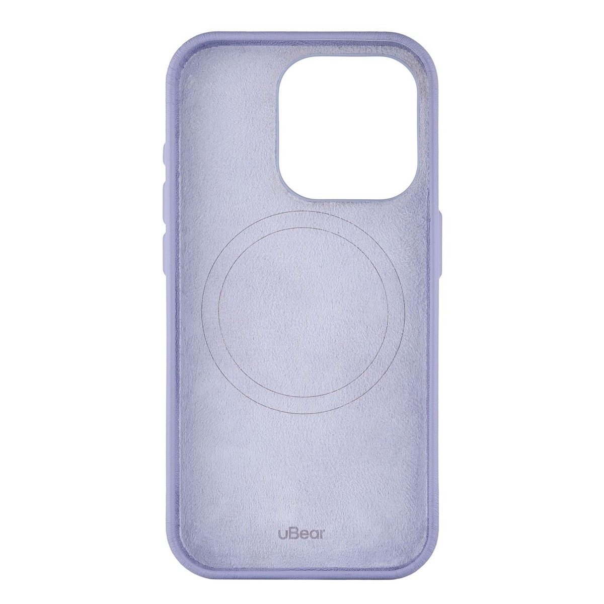 Чехол-накладка uBear Capital Leather Mag Case для смартфона Apple iPhone 15 Pro (Цвет: Digital Lavender)