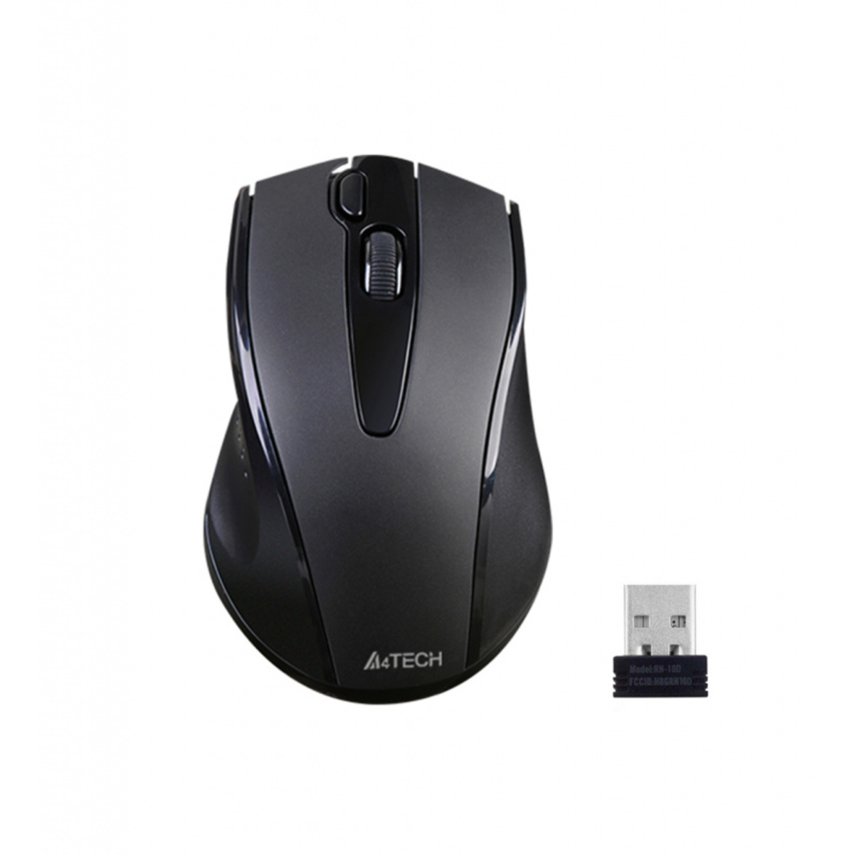 Мышь A4 V-Track G9-500FS черный оптическая (1000dpi) silent беспроводная USB1.1 (3but) 