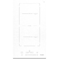 Варочная панель Hyundai HHI 3772 WG, белый