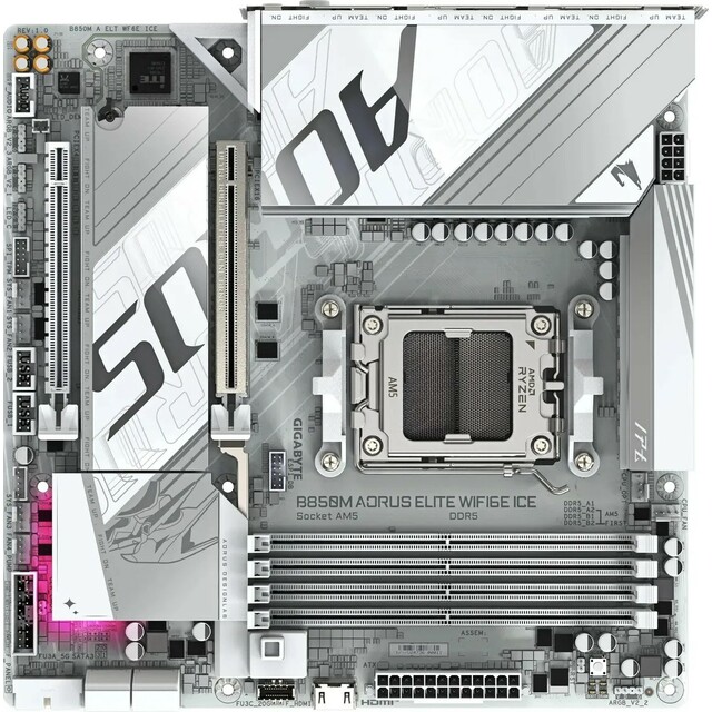 Материнская плата Gigabyte B850M AORUS ELITE WIFI6E ICE