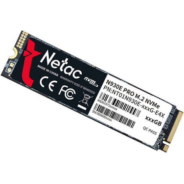 Накопитель SSD Netac PCI-E 3.0 x4 512Gb NT01N930E-512G-E4X