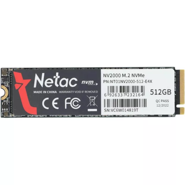Накопитель SSD Netac PCI-E 3.0 x4 512Gb NT01NV2000-512-E4X
