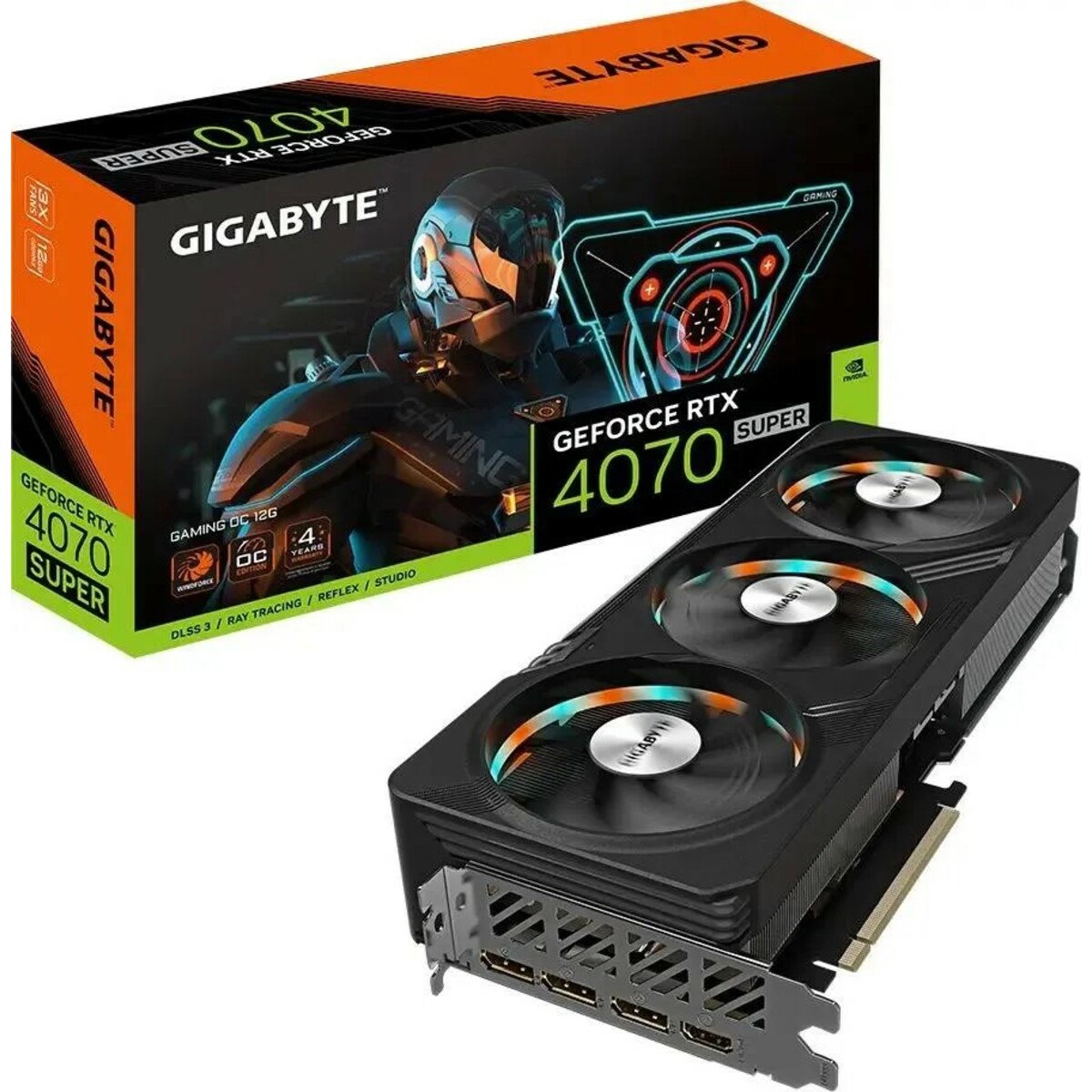 Видеокарта GIGABYTE GeForce RTX 4070 Super GAMING OC 12G (GV-N407SGAMING OC-12GD)