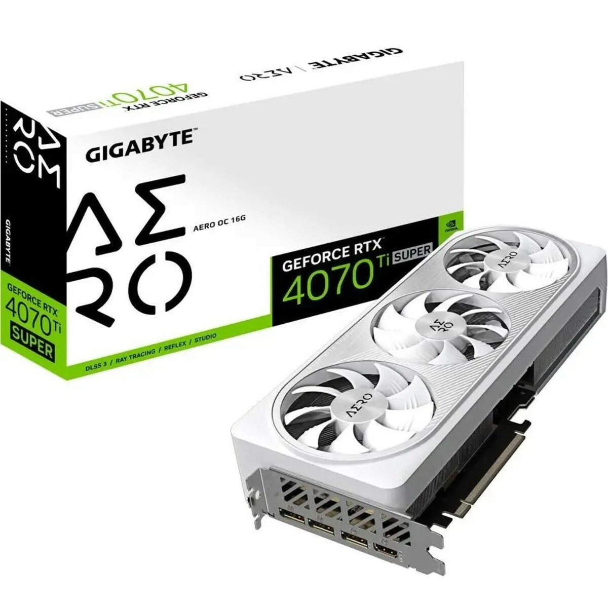 Видеокарта Gigabyte PCI-E 4.0 GV-N407TSAERO OC-16GD NVIDIA GeForce RTX 4070TI Super 16Gb 192bit GDDR6X 2670/21000 HDMIx1 DPx3 HDCP Ret