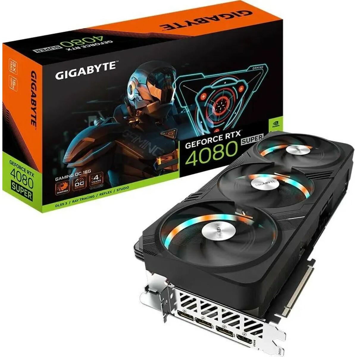 Видеокарта GIGABYTE GeForce RTX 4080 Super GAMING OC 16G (GV-N408SGAMING OC-16GD)