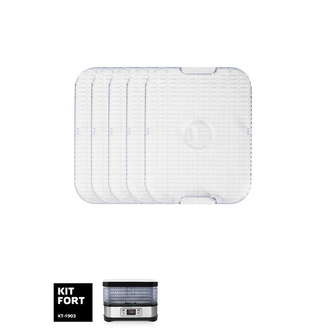 Сушилка для овощей и фруктов Kitfort КТ-1903 (Цвет: Black/Inox)