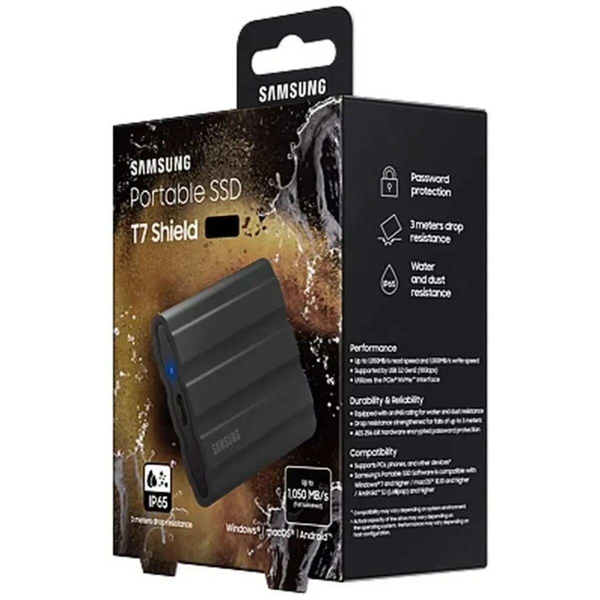 Внешний SSD-накопитель Samsung 1Tb T7 Shield MU-PE1T0S / WW