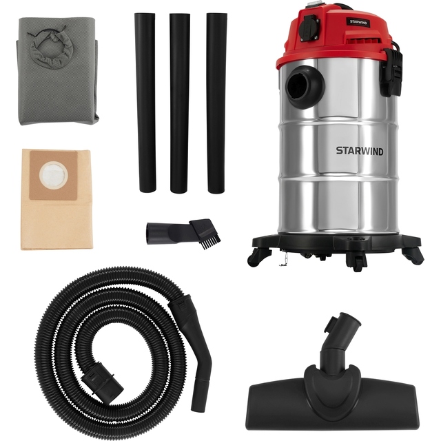 Строительный пылесос Starwind VC30-2330MS3 (Цвет: Silver)