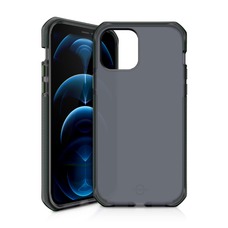 Чехол-накладка iTskins Supreme Frost для смартфона iPhone 12/12 Pro (Цвет: Black/Green)