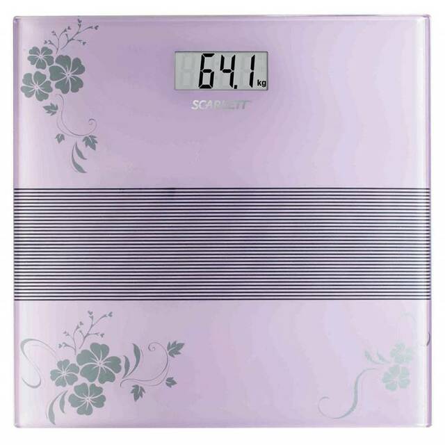 Весы напольные электронные Scarlett SC-BS33E060  (Цвет: Purple / Picture)