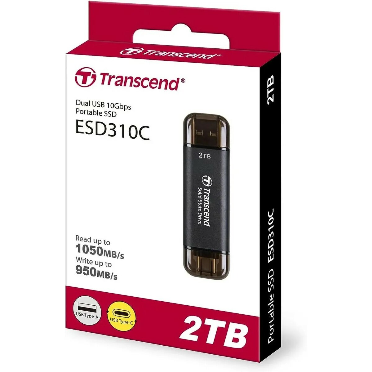 Накопитель SSD Transcend USB-C 2TB TS2TESD310C (Цвет: Gray)